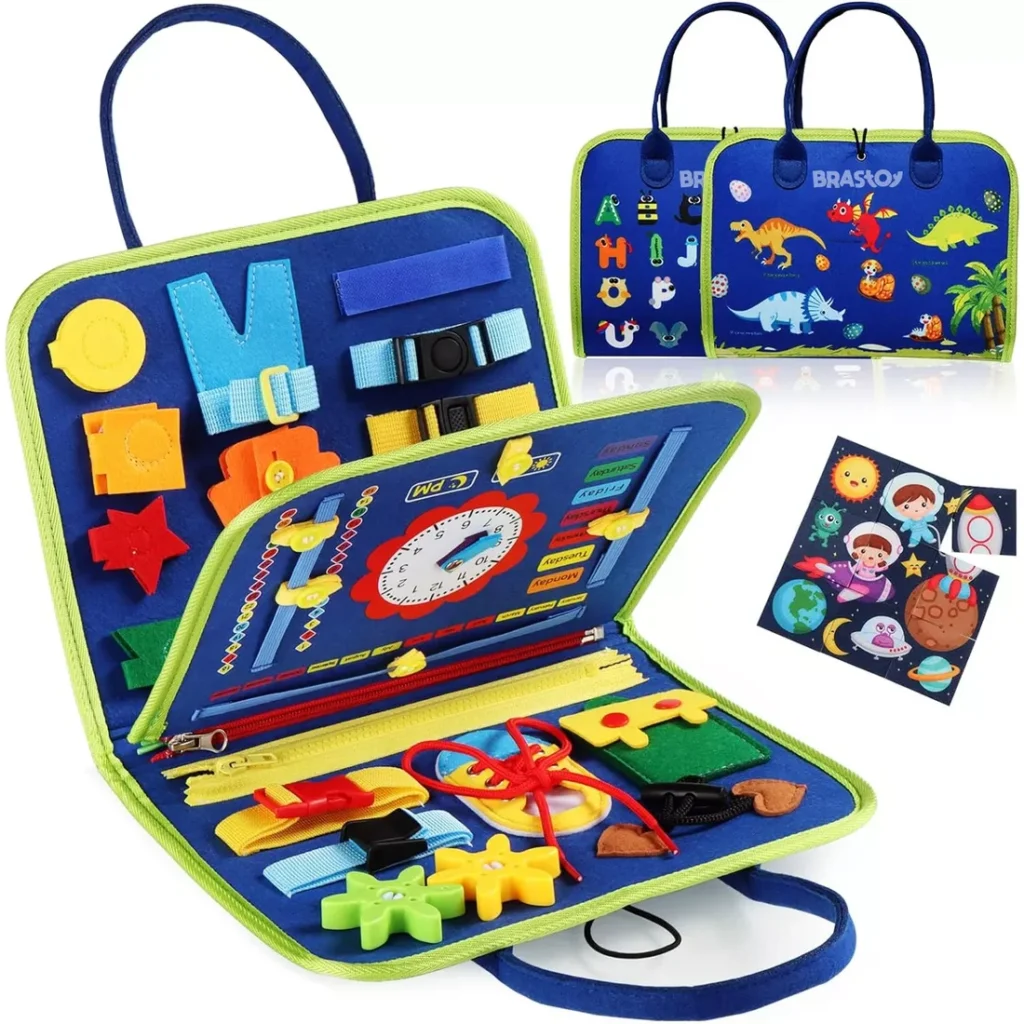 Brastoy Maleta Educativa Montessori Sensorial azul 1