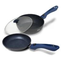 Panelas Polishop Ichef Ultra com Tampa - Sauté - Day By Day 24Cm - Azul (1)