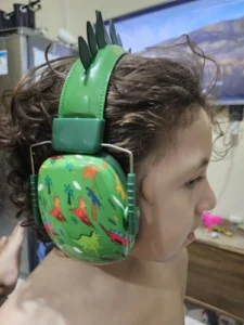 Protetores auriculares Dinossauro para crianças com autismo, sensibilidade sonora - Abafador para Ouvidos photo review