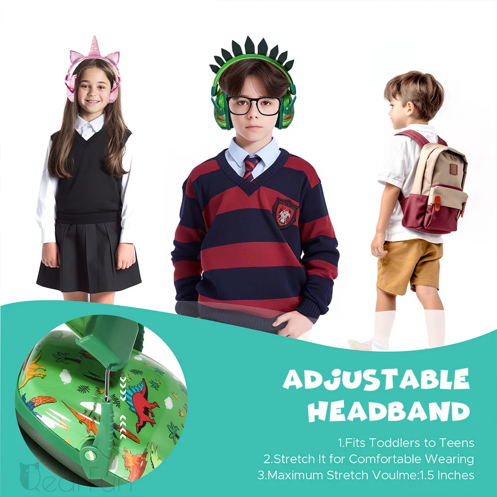 Protetores auriculares Dinossauro para crianças com autismo, sensibilidade sonora - Abafador para Ouvidos 12 kf S06f69bbfb7404d608b3a4bf5b9c9c44cQ