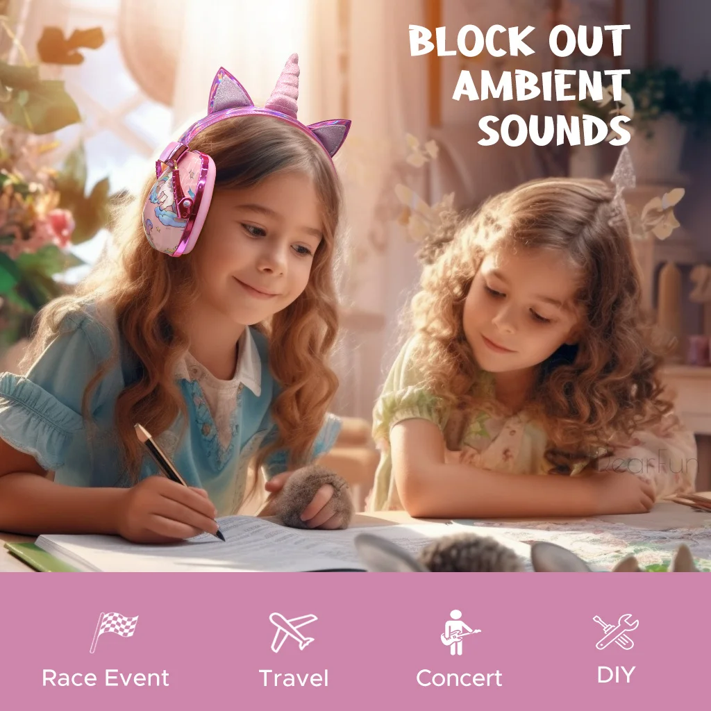 Protetores auriculares Unicornio para crianças com autismo, sensibilidade sonora - Abafador para Ouvidos 9 kf S9eb3b90bea6c45a9ab92fe9a354c57b0V