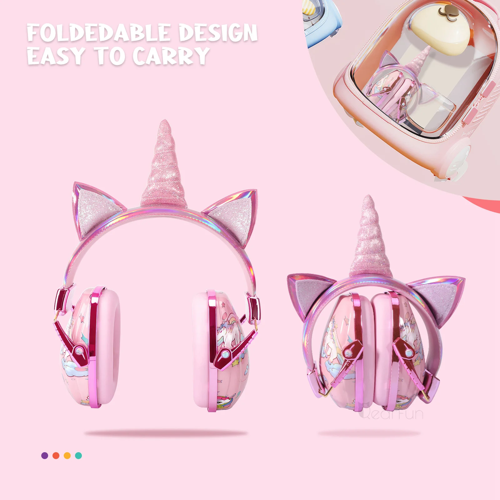 Protetores auriculares Unicornio para crianças com autismo, sensibilidade sonora - Abafador para Ouvidos 10 kf Sea1ec8a89a724a39905308208756c29bf