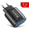 Black EU Plug