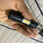 NEVERDIE Mini Lanterna Militar Tática Com Led Forte e Zoom p/ regular Alcance Recarrega via USB photo review