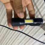 NEVERDIE Mini Lanterna Militar Tática Com Led Forte e Zoom p/ regular Alcance Recarrega via USB photo review