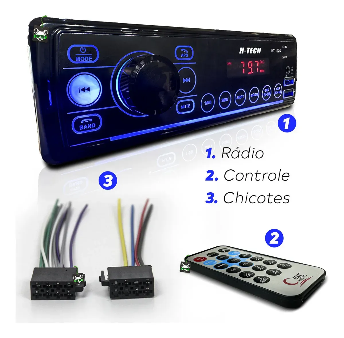 som automotivo h tech ht 1025 bluetooth 6